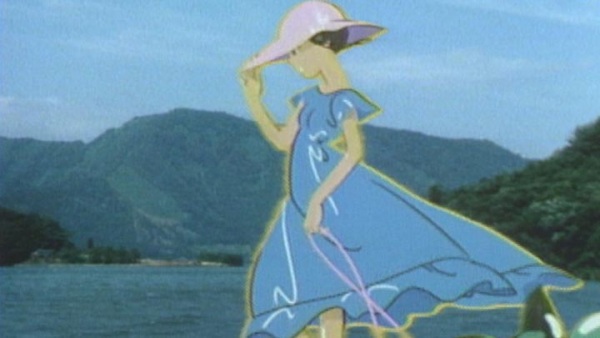 Голубое платье