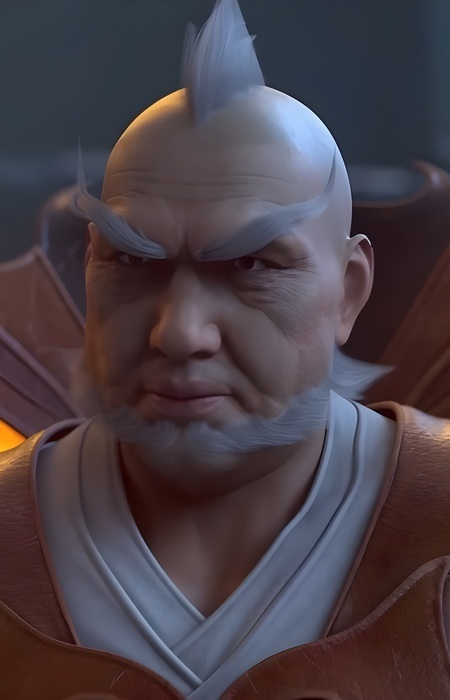 Старейшина с головой медведя