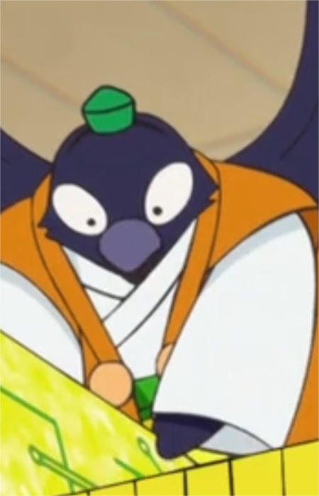 Карасутэнгу в зелёном