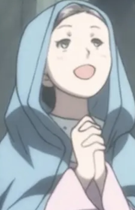 Child Playing Virgin Mary