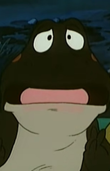 Коричневая лягушка