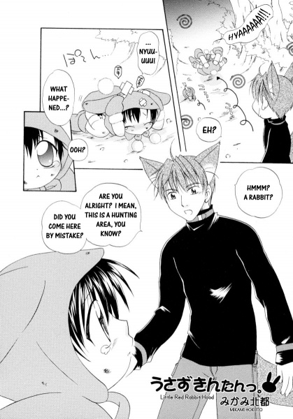 Маленький кролик в красной шапочке